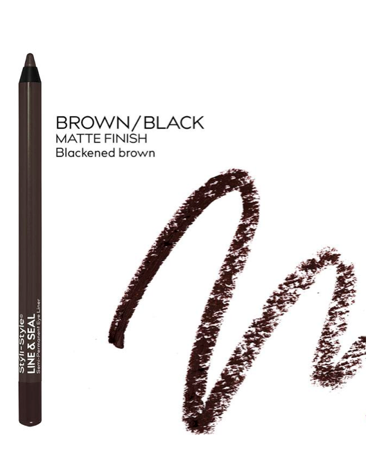 Styli-Style Line & Seal Semi-Permanent Eye Liner - Brown Black (ELS006) - oddros.shop